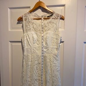 NikiBiki off-white lace party dress, size M